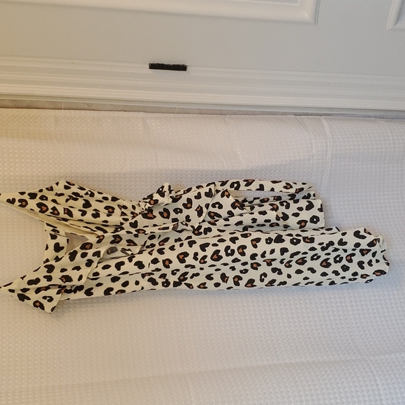 Leopard Print Wrap Dress - Picture 2 of 7